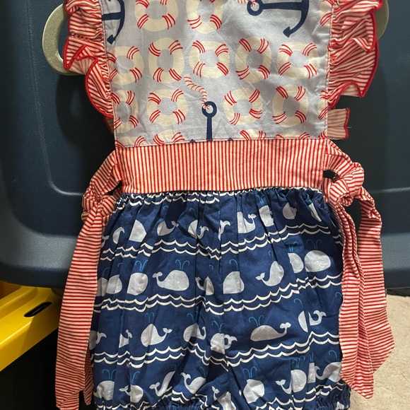 Olive Mae Other - Olive Mae Nautical Themed Baby Romper